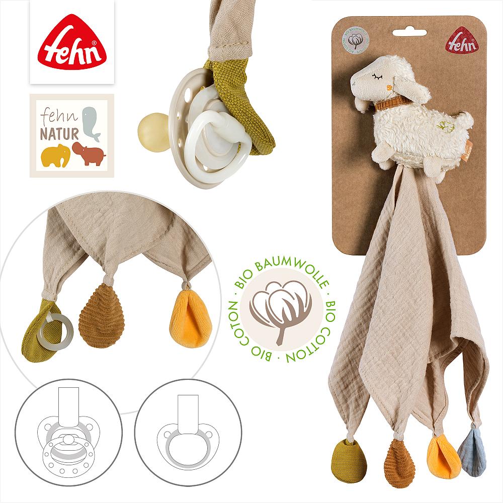 Fehn muslin comforter sheep natur