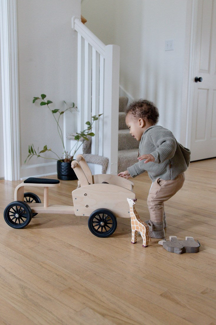 Kinderfeets houten bakfiets