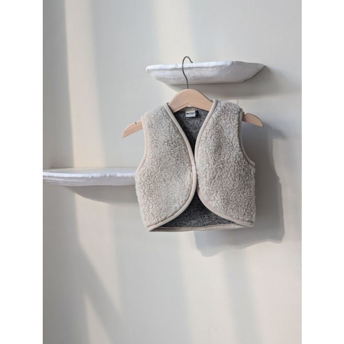 Baby vest light sand brown