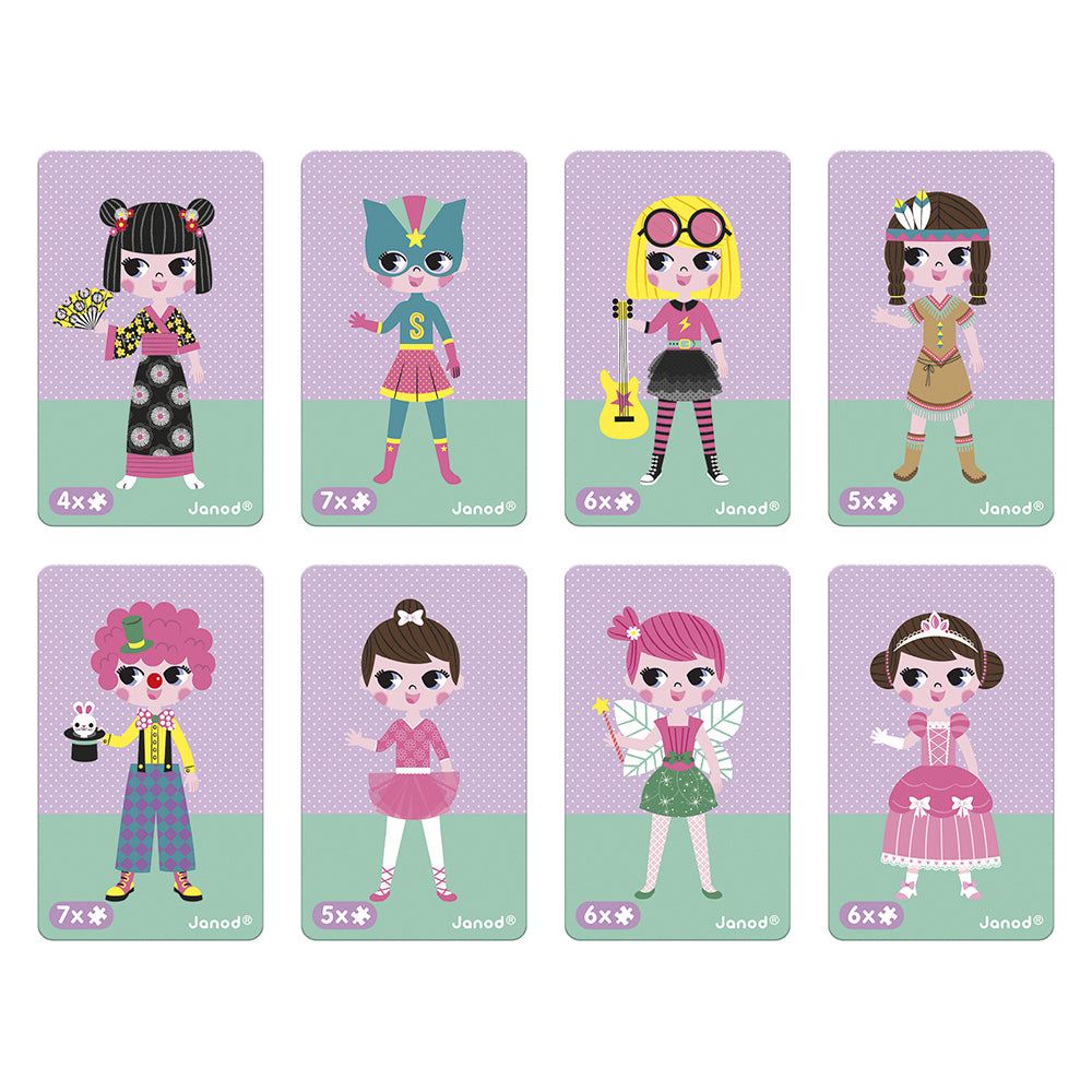 Janod magnetibook verkleedfeest meisjes