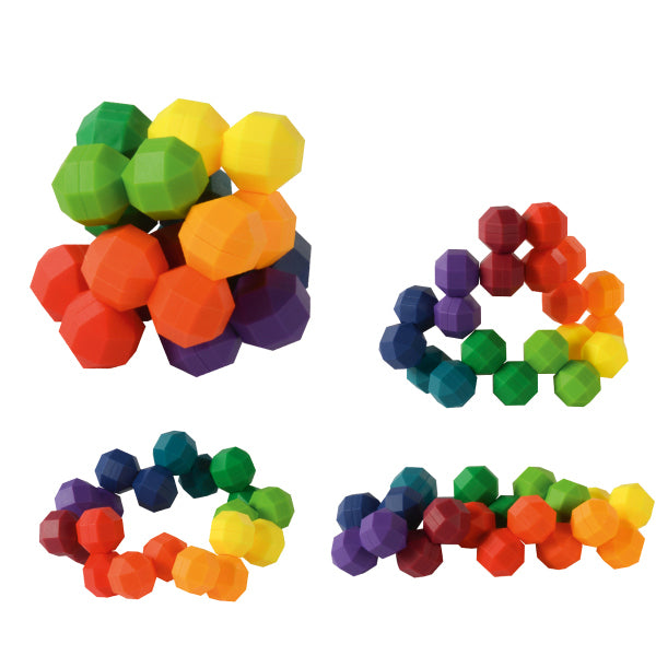 Rainbow puzzle ball