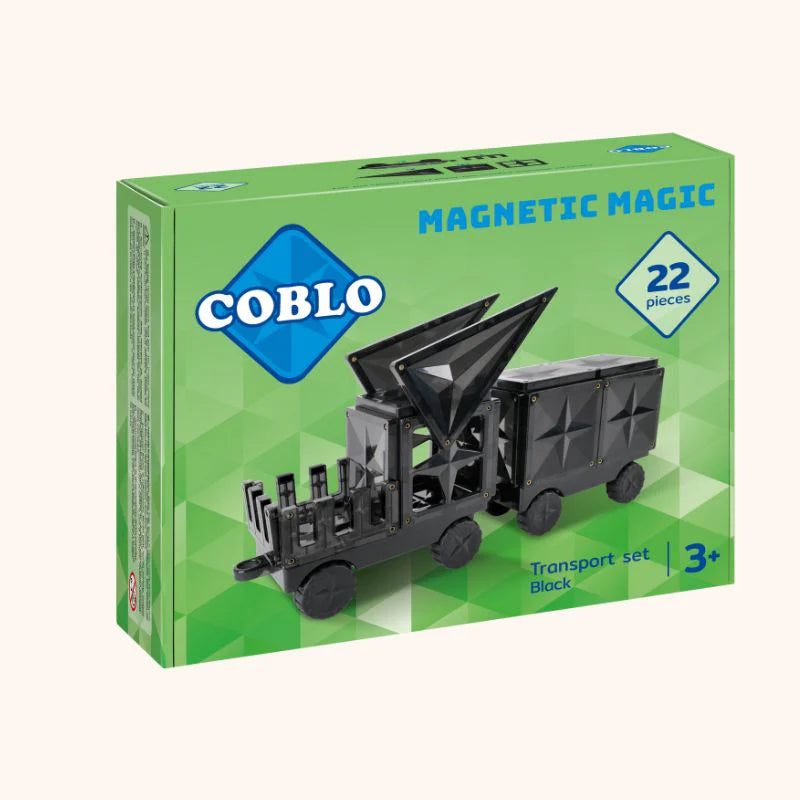 Coblo zwart 22 stuks inclusief 2 auto onderstellen