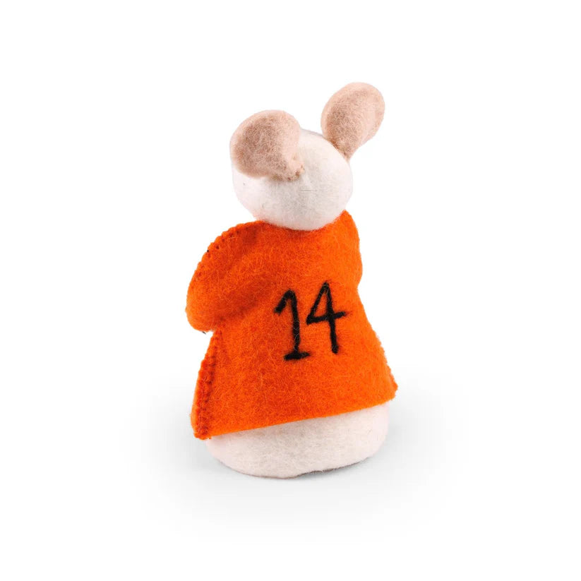 Decoratie muis met voetbal