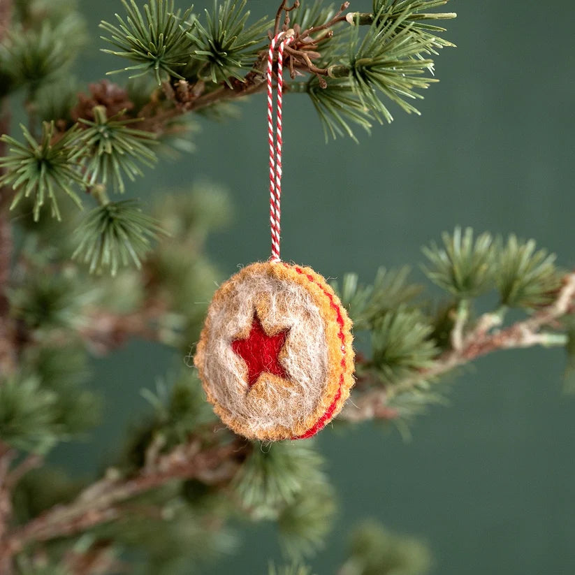 Hanger linzer koekje ster