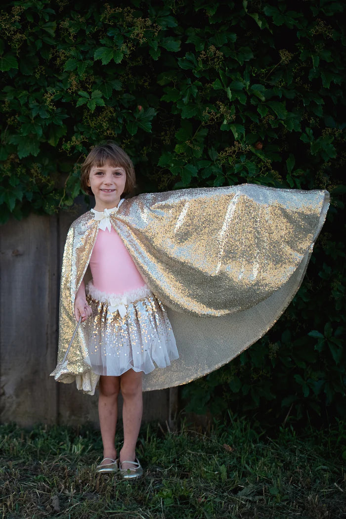 Gouden sequins cape