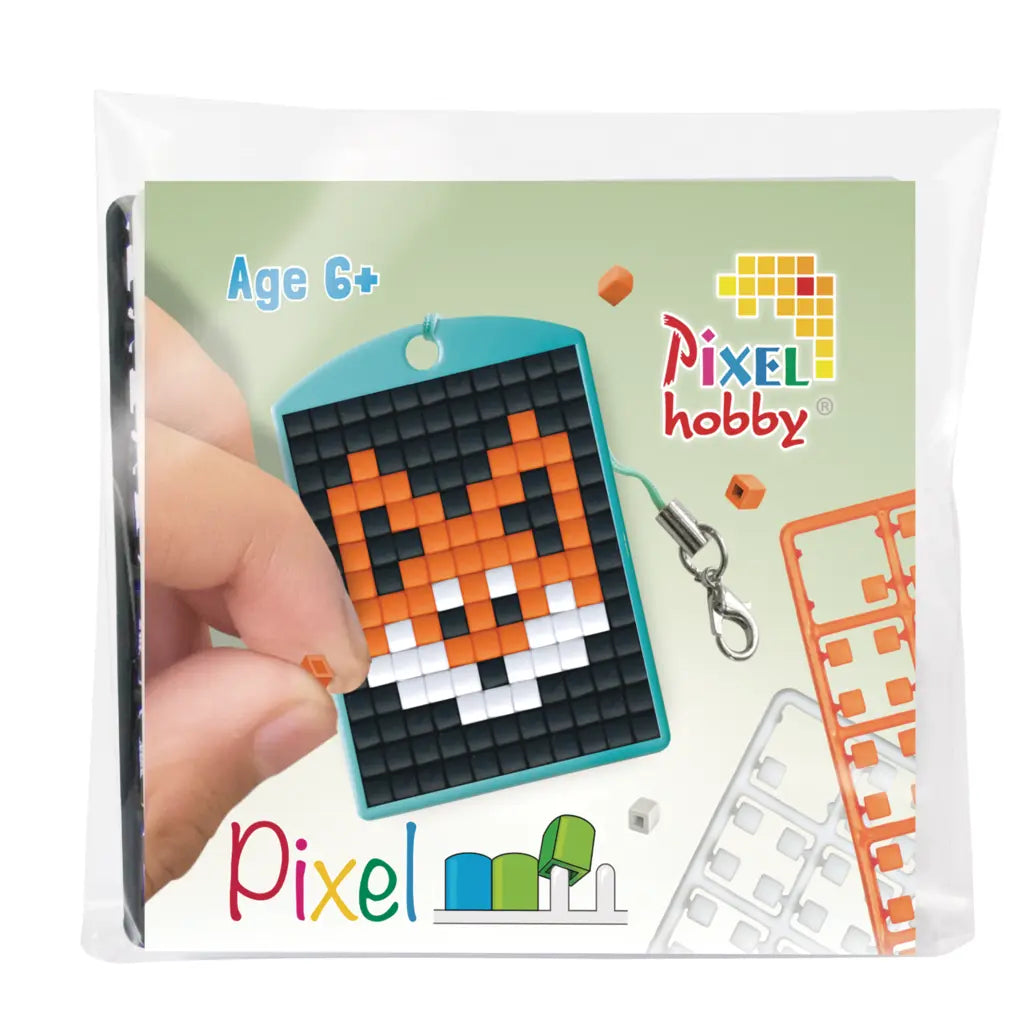 Pixel classic sleutelhanger vos