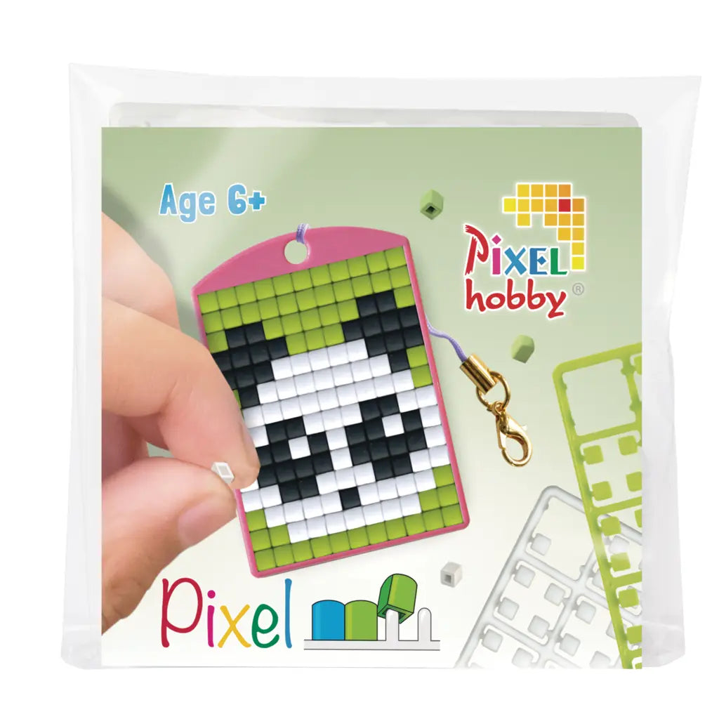 Pixel classic sleutelhanger panda