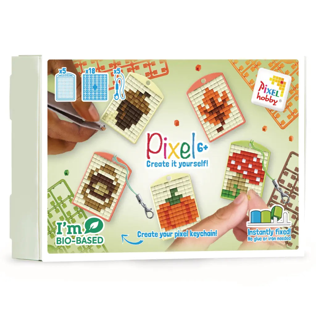 Pixel classic sleutelhangerset van 5 - herfst