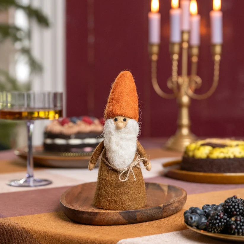 Decoratie kabouter indian summer bruin