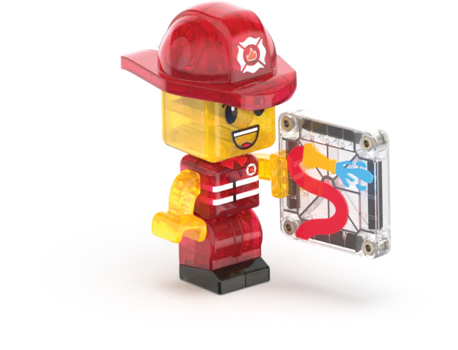 Magna-tiles fire station 50 piece set