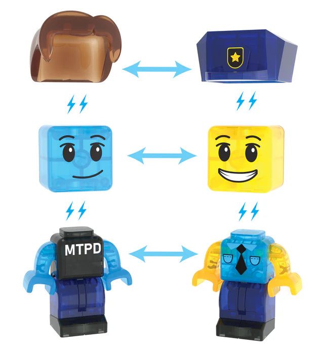 Magna-tiles police station 35 piece set