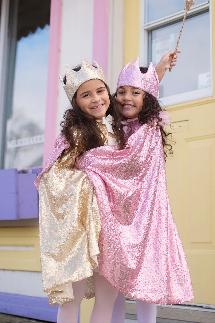 Roze sequins cape