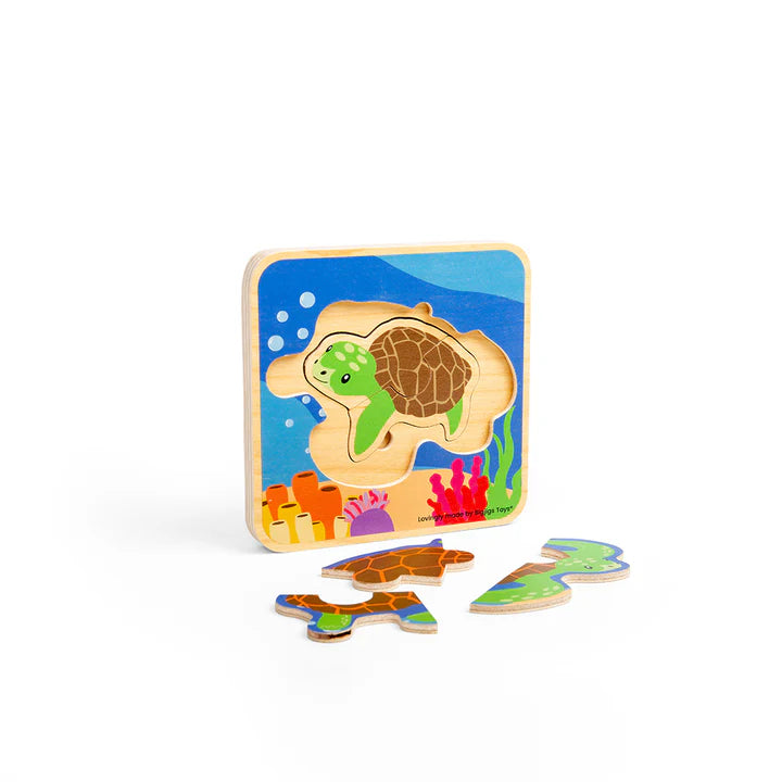 Bigjigs levenscyclus lagenpuzzel zeeschildpad