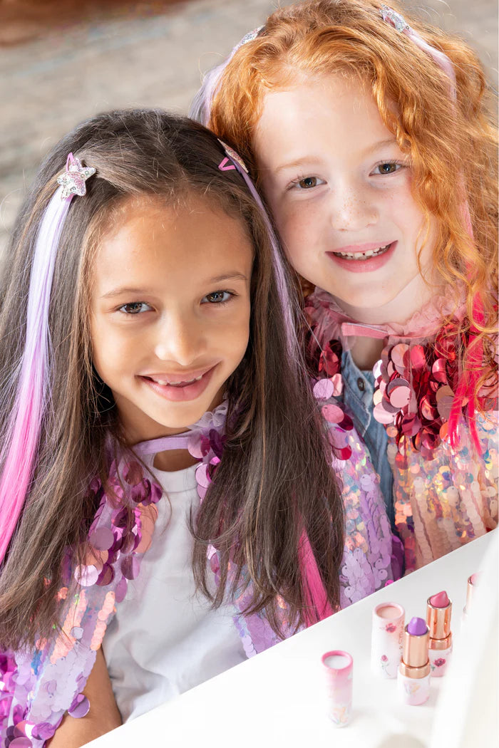 Clip-on extensions roze en paars