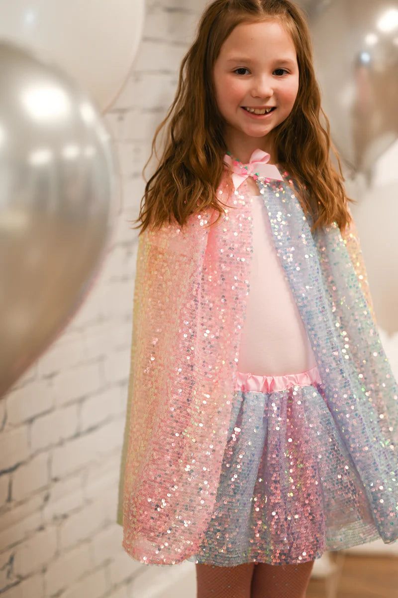 Ombre pailletten cape
