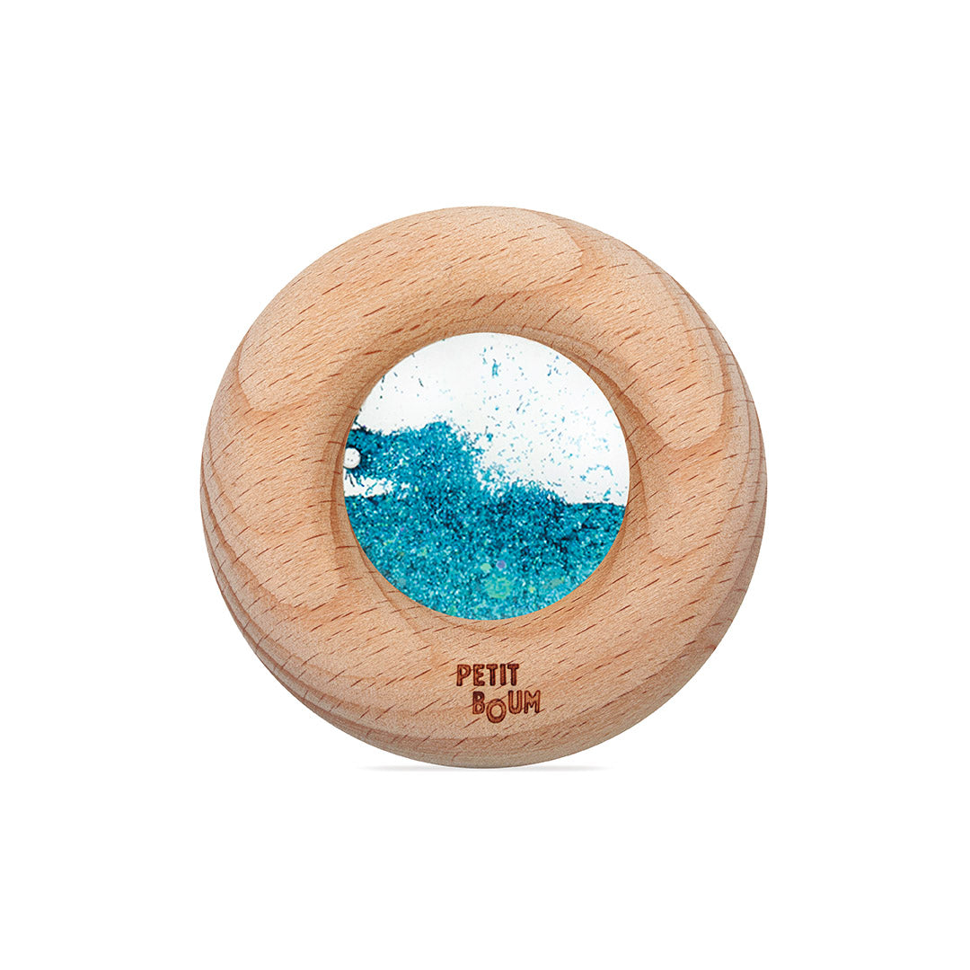 Petit Boum sensorische donut turquoise