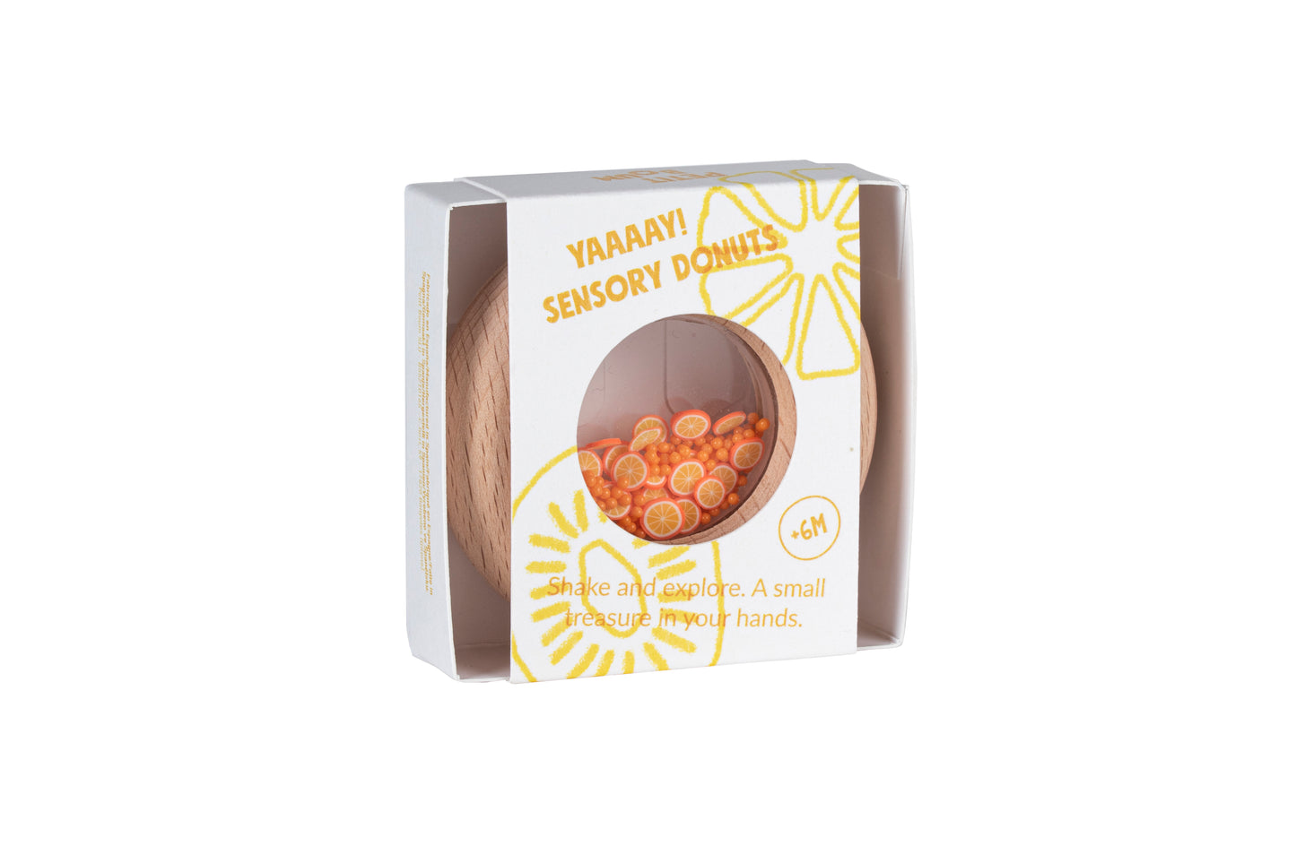Petit Boum sensorische donut sinasappels