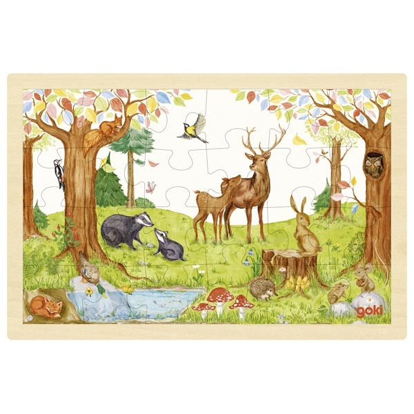 Goki bos puzzel 24 stukjes