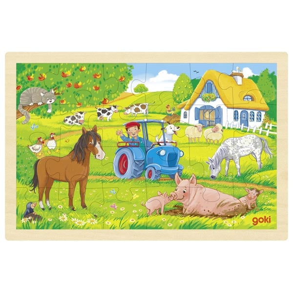 Goki puzzel boerderij 24 stukjes