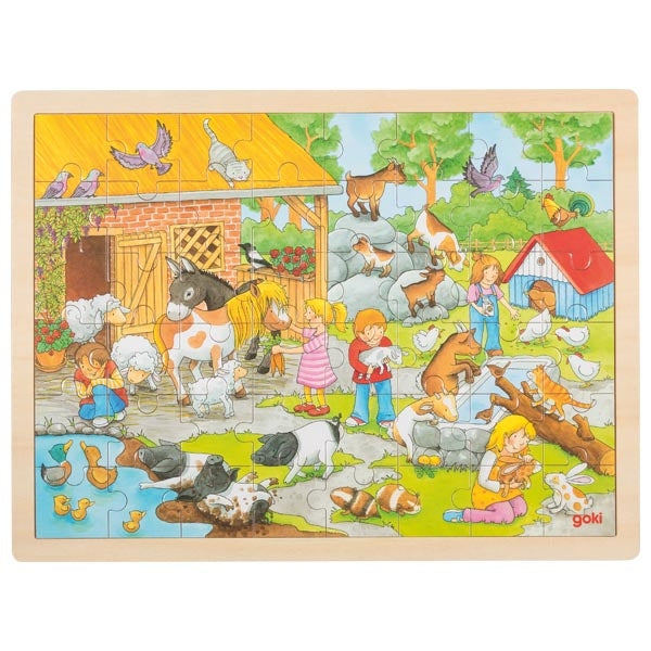 Goki kinderboerderij puzzel 48 stukjes