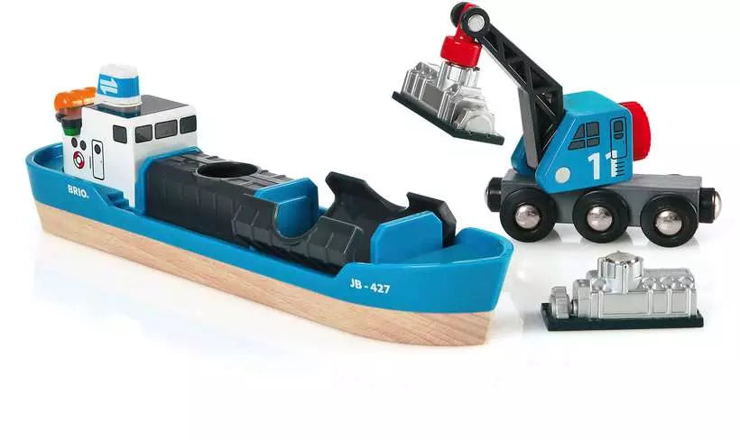 Brio 33534 freight ship and crane