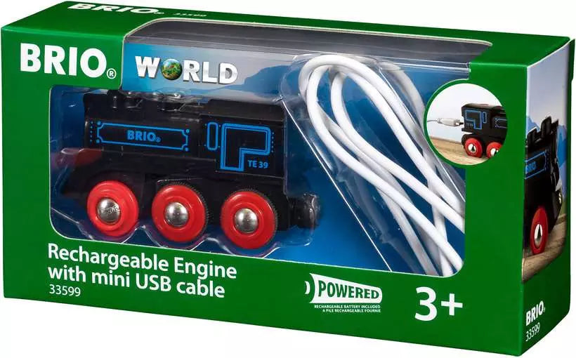 Brio 33599 rechargeable engine with mini USB cable