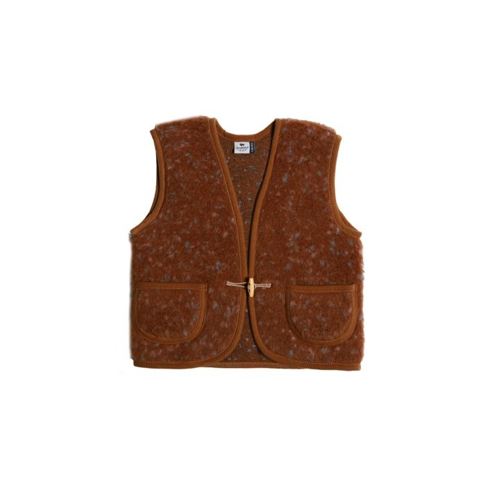 Bodywarmer alpen junior camel multi dots