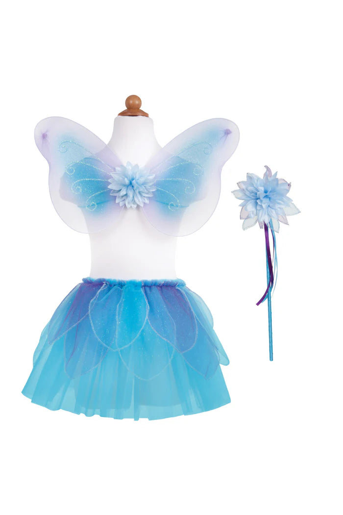 Vleugel set met rokje blauw