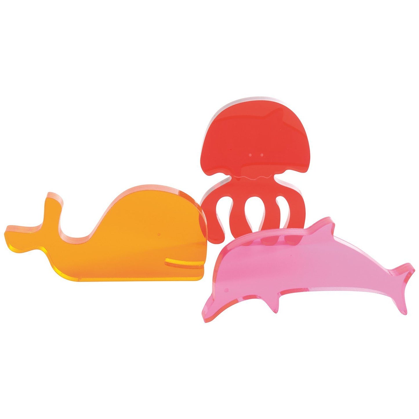 Acryl set zeedieren 6 delig