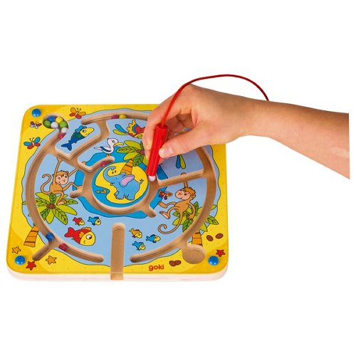 Goki magneetbord labyrint dieren
