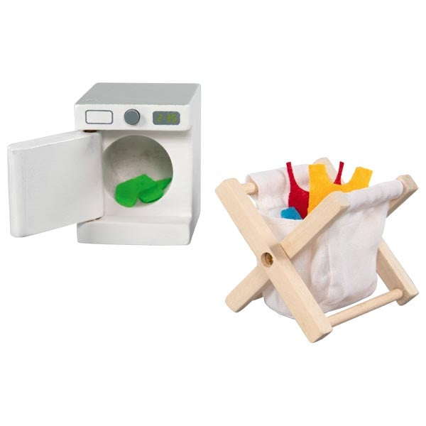 Goki poppenhuis accessoires waskamer