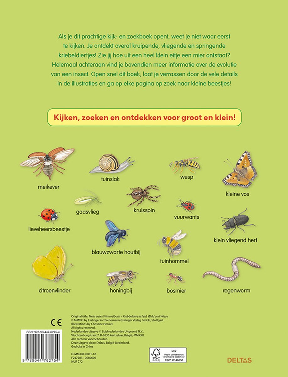 Kijk- en zoekboek kriebeldiertjes