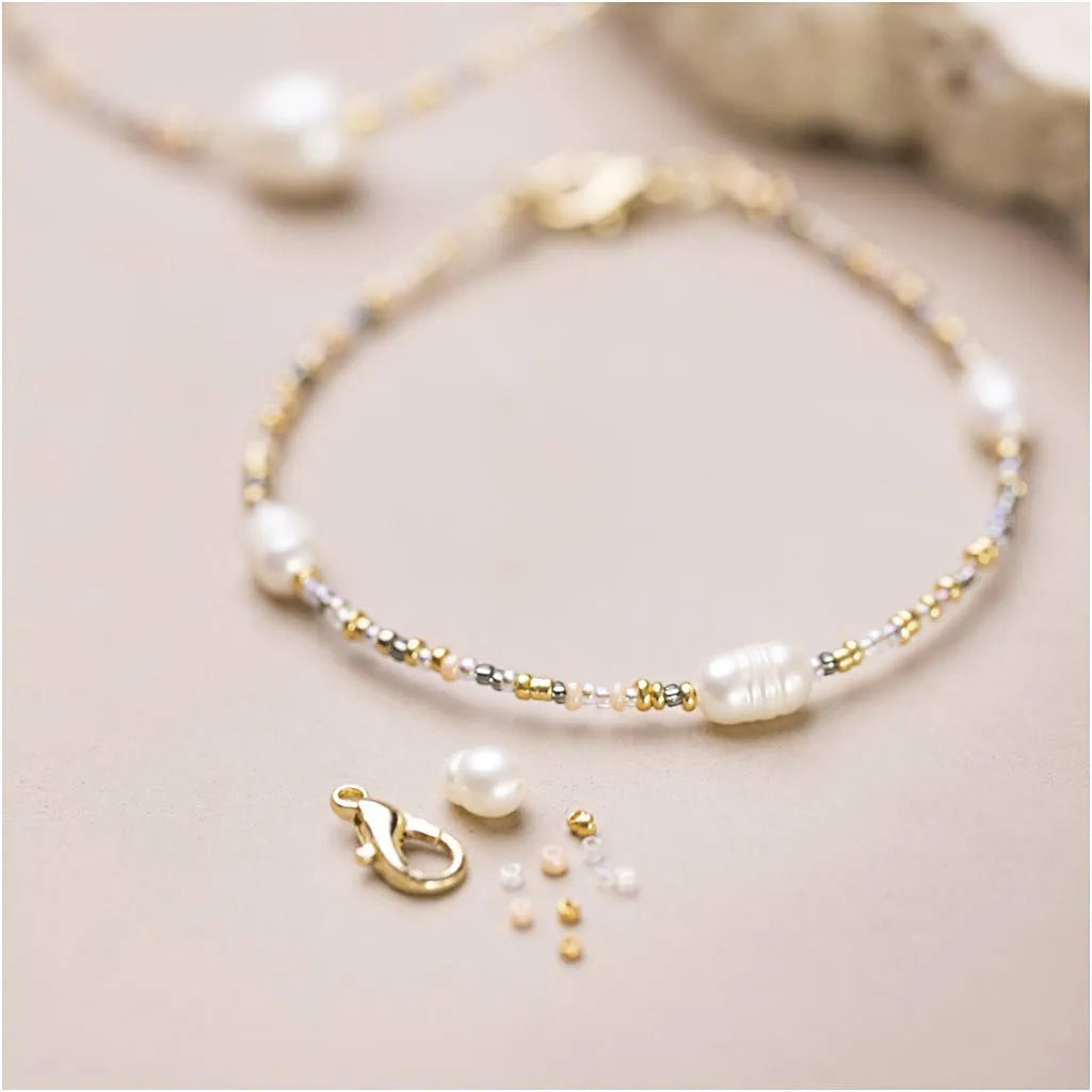 Mini hobbyset sieraden armband en ketting met sluiting