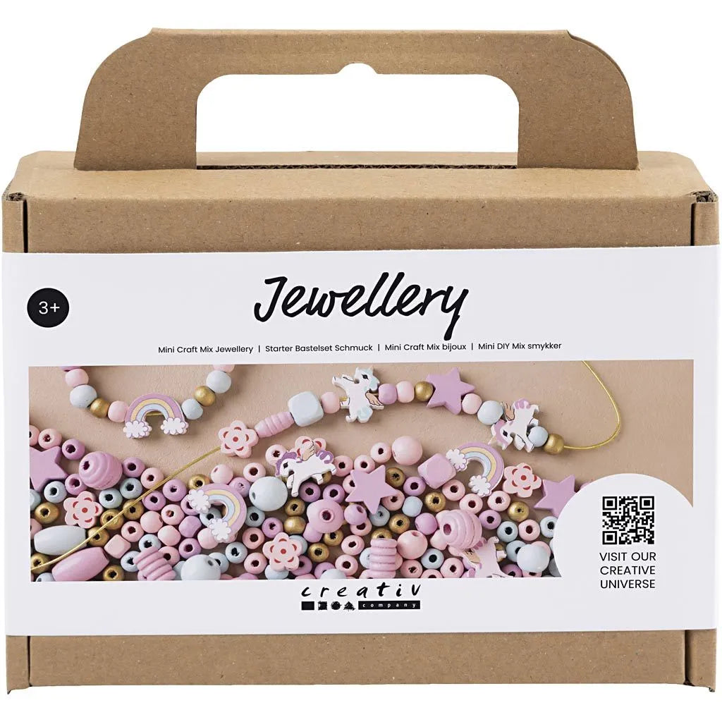 Mini creatieve box sieraden pastelkleuren