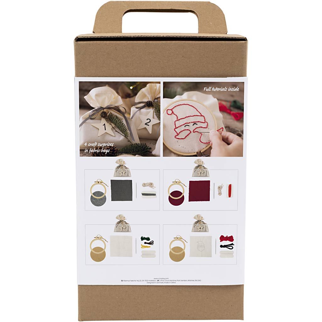 Adventskalender borduren