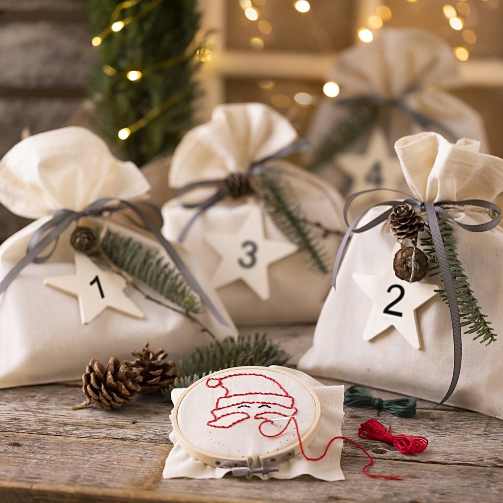 Adventskalender borduren