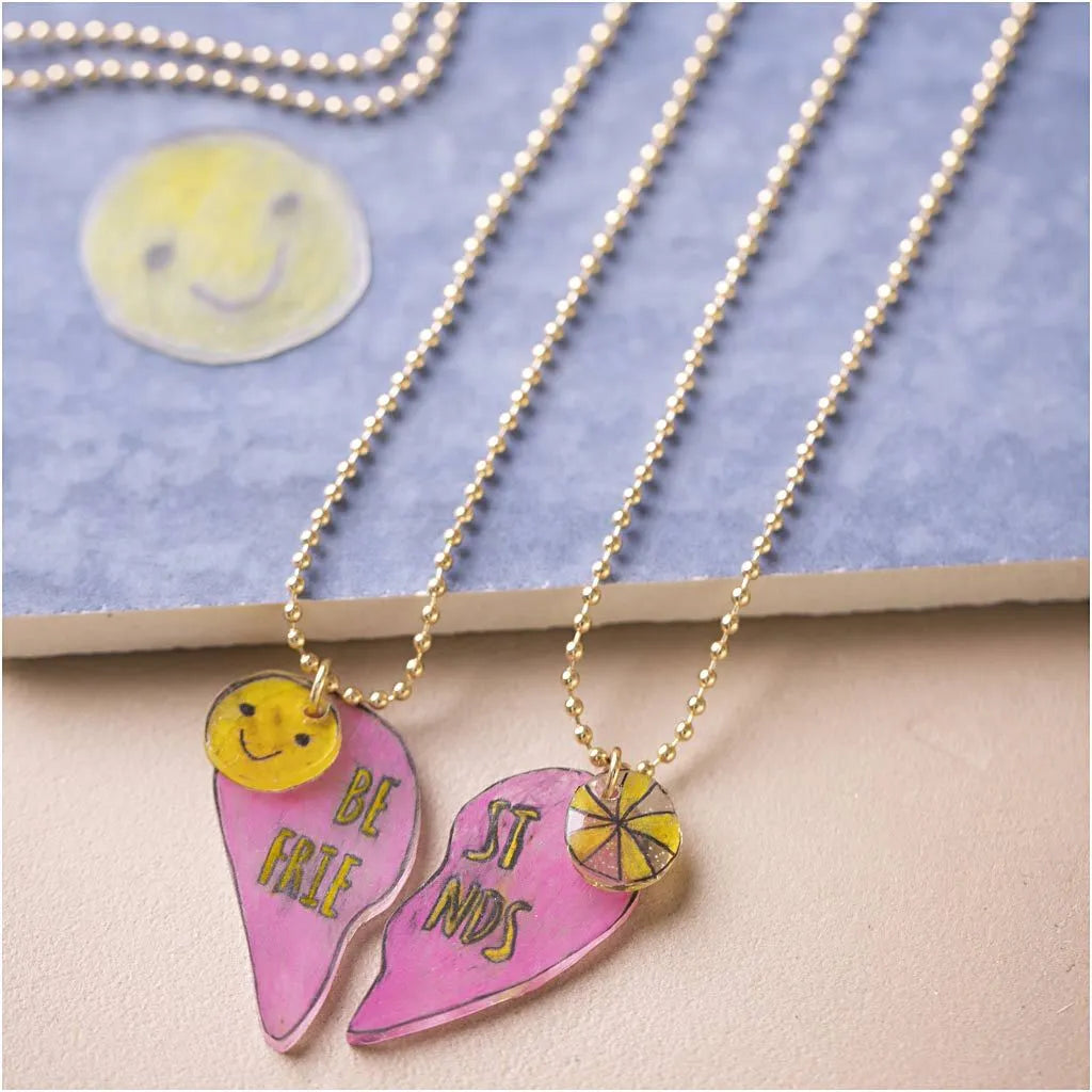 Mini hobbyset sieraden vriendschapskettingen van krimpfolie