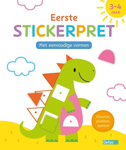 Allereerste stickerpret - met eenvoudige vormen