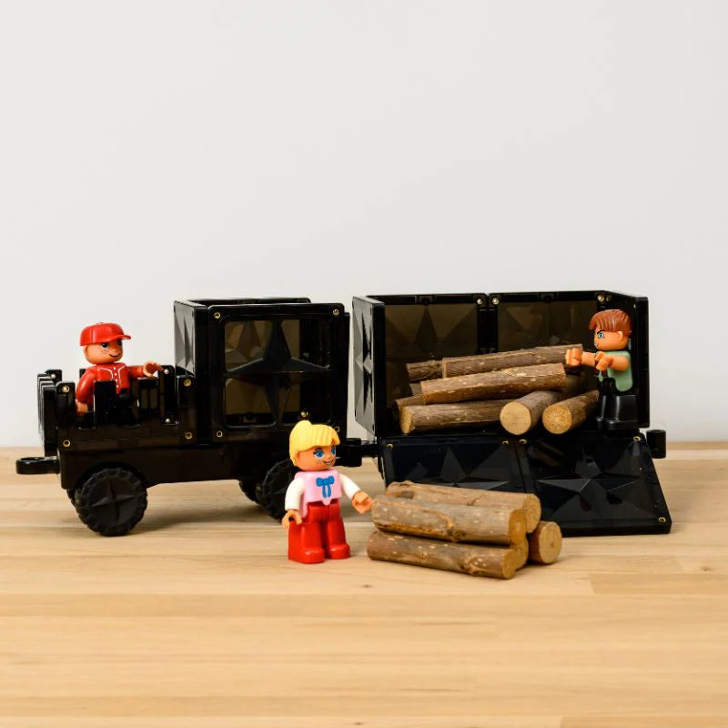 Coblo zwart 22 stuks inclusief 2 auto onderstellen