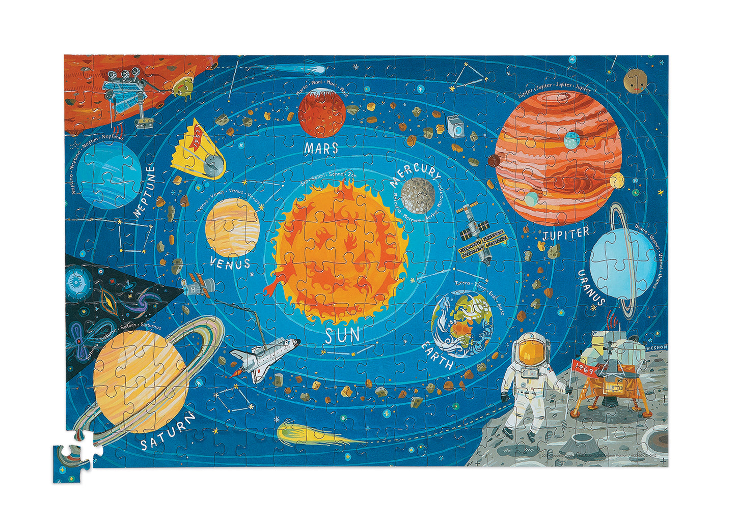 Puzzel met poster ruimte