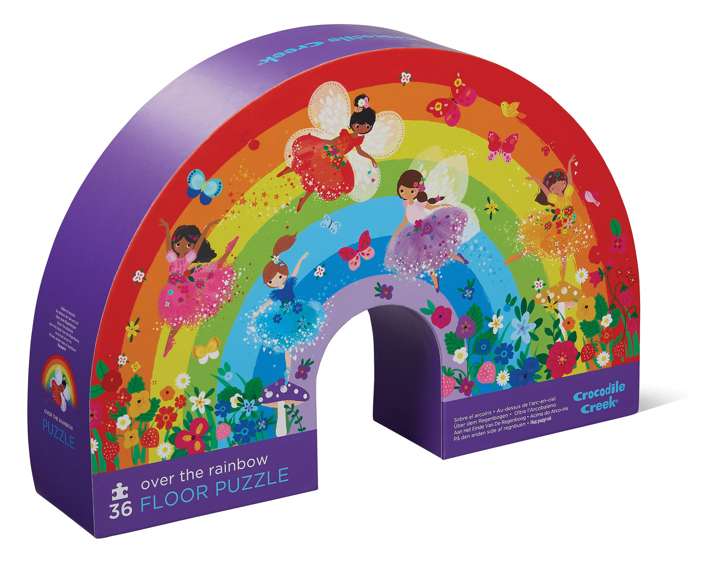 Vloerpuzzel over de regenboog