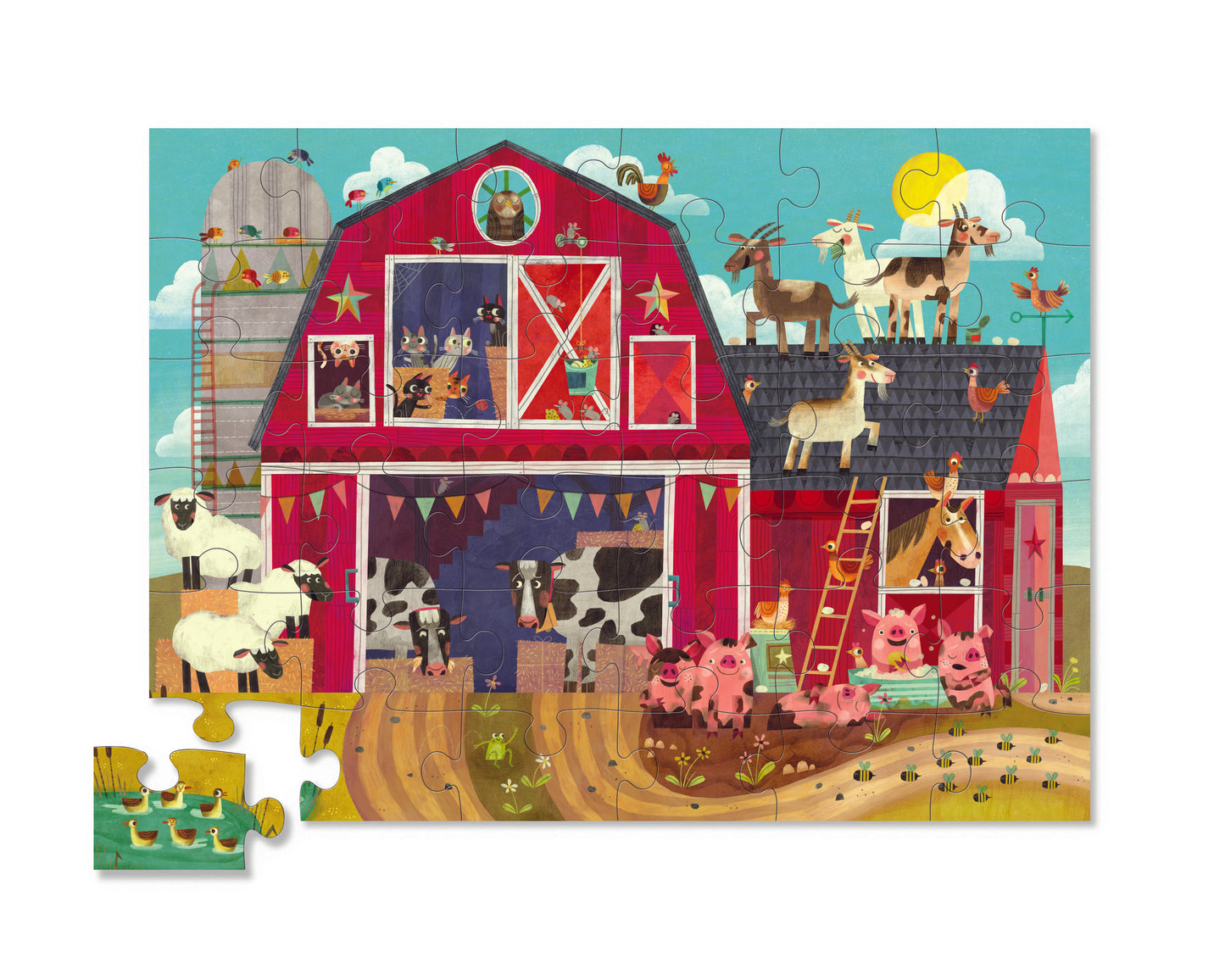 Vloer puzzel boerderijvrienden
