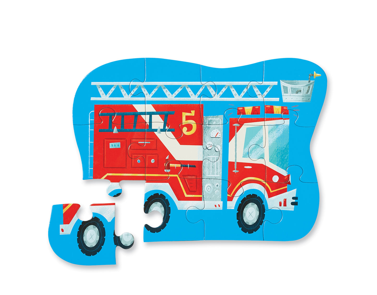 Puzzel brandweerwagen 12 stukjes