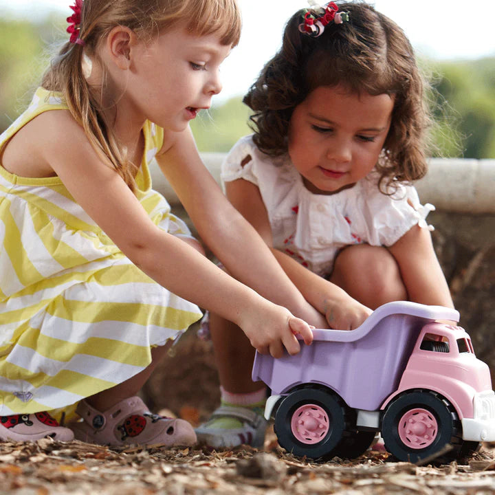 Green Toys dump truck pink