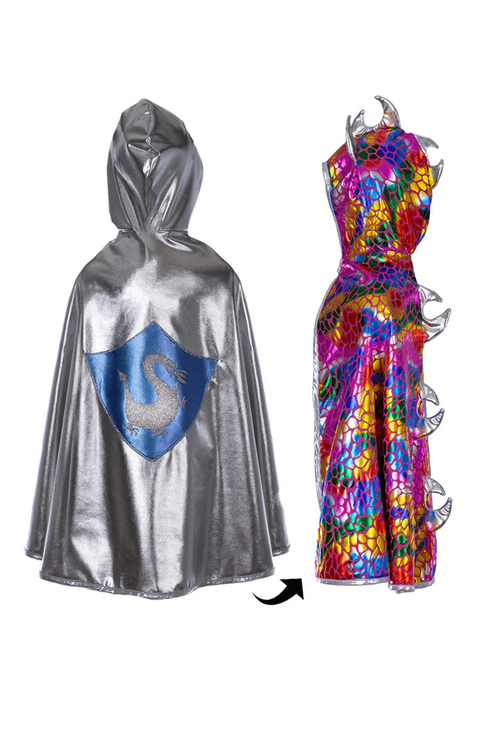 Omkeerbare draak en ridder cape