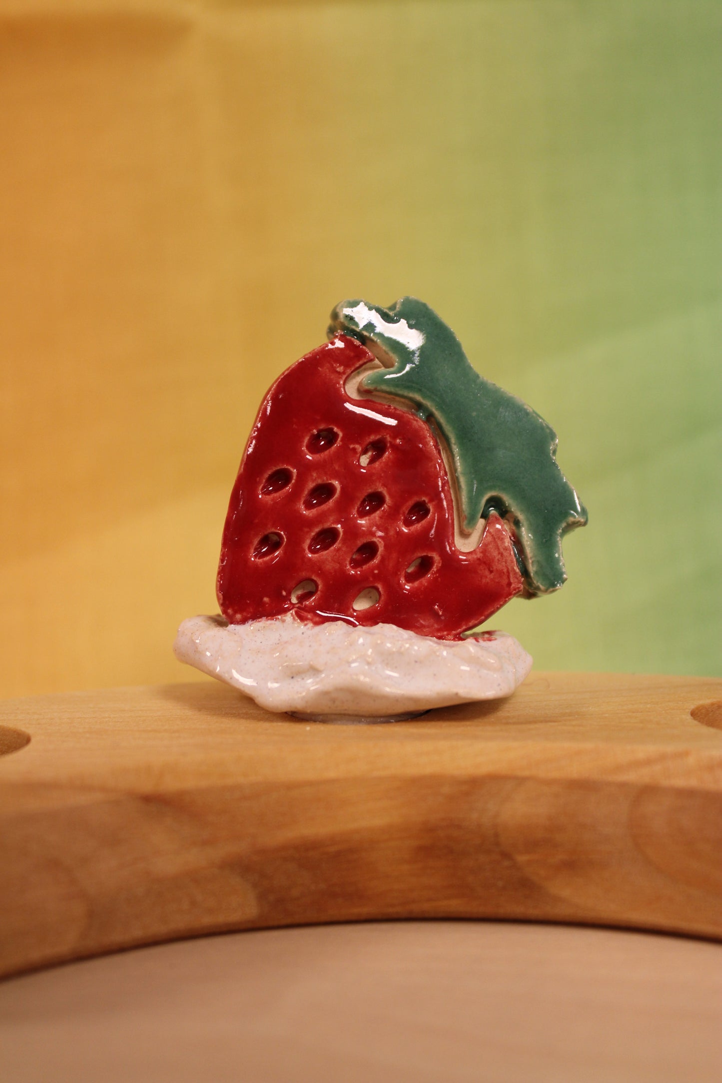 Keramiek steker aardbei
