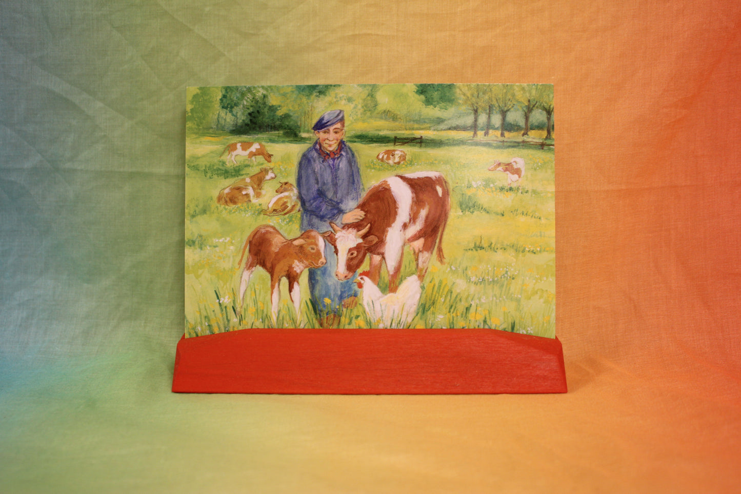 Kaarthouder rood oranje 5920