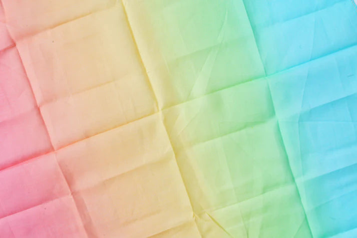 Laura´s play cotton pastel rainbow 90 x 90 cm