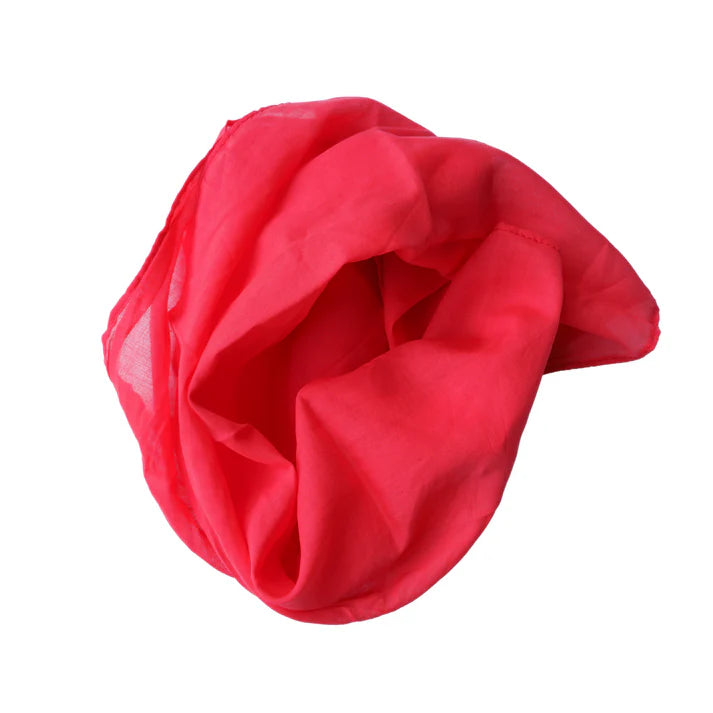 Laura´s play cotton red 90 x 90 cm