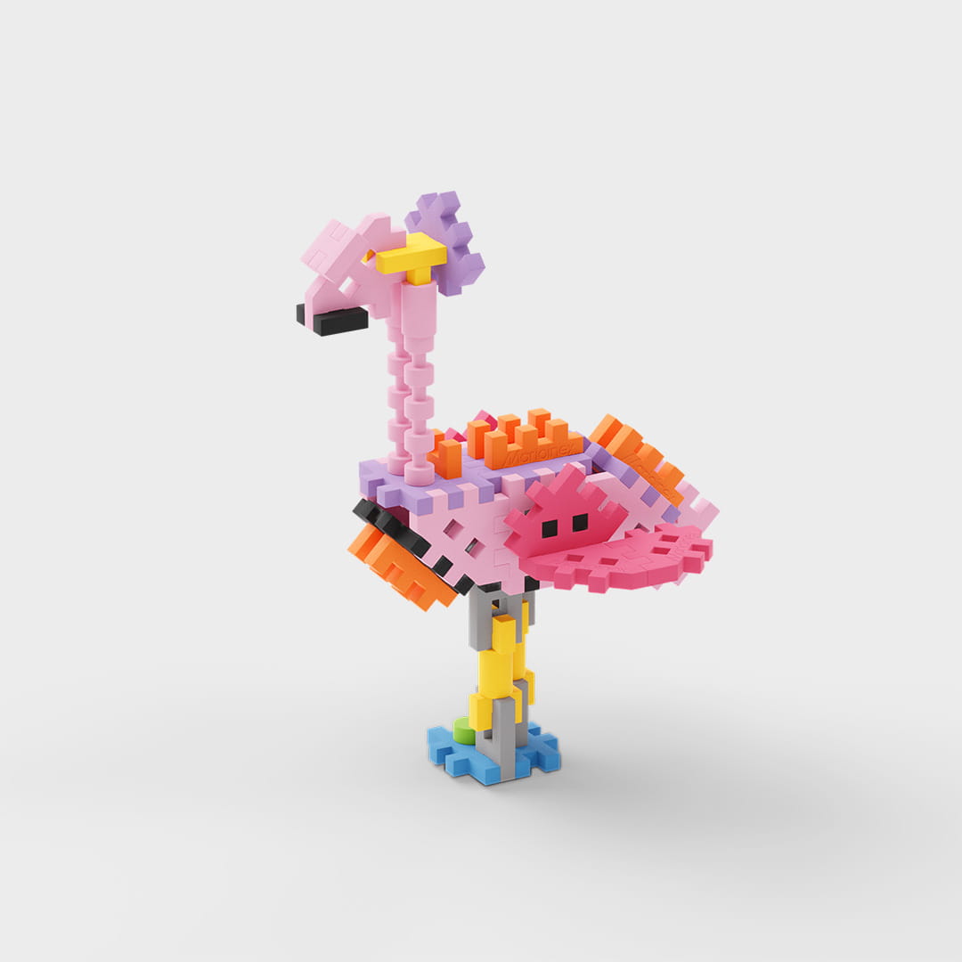 Marioinex mini waffle nature flamingo